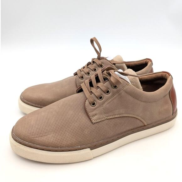 Madden Lickky Plain Toe Derby Shoes Lace-Up Men's Taupe Size US8.5 EU41-42 - Picture 1 of 11